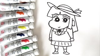 クレヨンしんちゃんイラスト あいちゃんの描き方 酢乙女あい クレしん Youtube