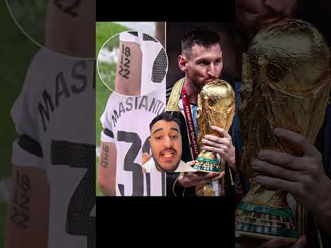 ليش فرانكو ماستانتونو حاط وشم عليه ارقام ريال مدريد ماستانتونو ميسي كاس العالم الارجنتين جيدو
