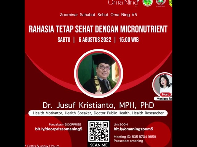 Zoominar | Sahabat Sehat Oma Ning Sesi 5 bersama Dr Jusuf Kristianto, MPH, PhD class=