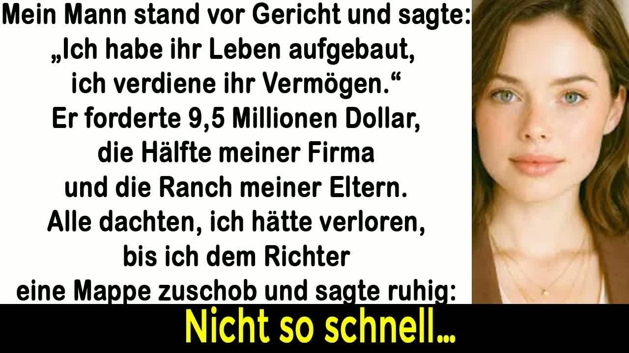 Ich saß im Gerichtssaal, die Hände im Schoß gefaltet, als mein eigener Ehemann behauptete, ohne ihn wäre ich nichts weiter als eine Sekretärin mit einem Traum. „Sie schuldet mir neuneinhalb...