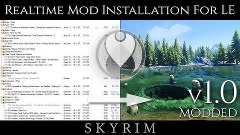 v1.0 REALTIME MOD INSTALLATION TUTORIAL FOR SKYRIM LE |Bonus Video To My Ultimate Immersion Mod List