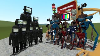 NEW TV MAN VS ALL SIREN HEAD in Garry&#39;s Mod!