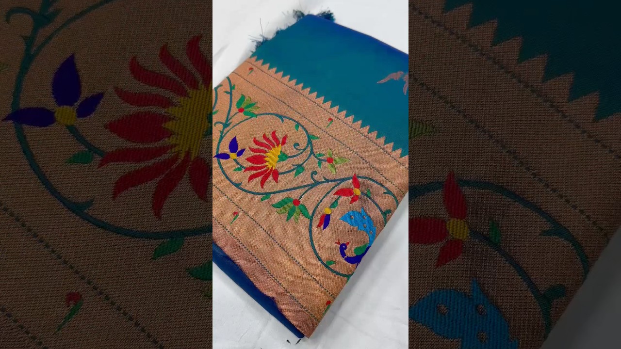 Harmony Paithani Soft Silk Meenakari Peacock Pallu Saree