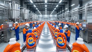 Inside the Tide Laundry Detergent Factory – From Chemicals to Clean Clothes (Full Process).