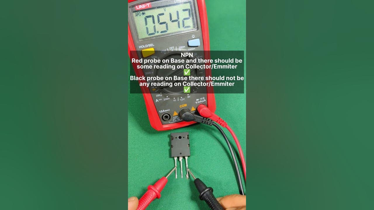 Test transistors NPN/PNP. How to check transistors using multimeter. 
