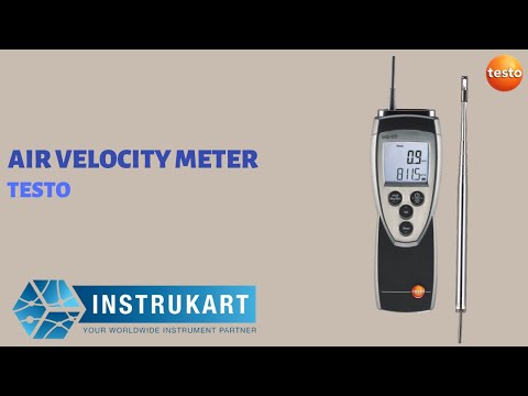 Testo 425 Air Velocity Meter, Expandable Thermal Flow Probe