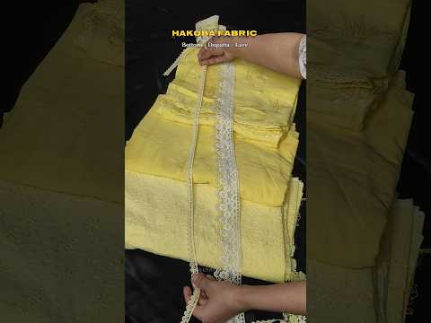 Hakoba fabric (bottom+dupatta+lace)#hakobafabric #hakobacollection #indianwear #fyp #exploremore