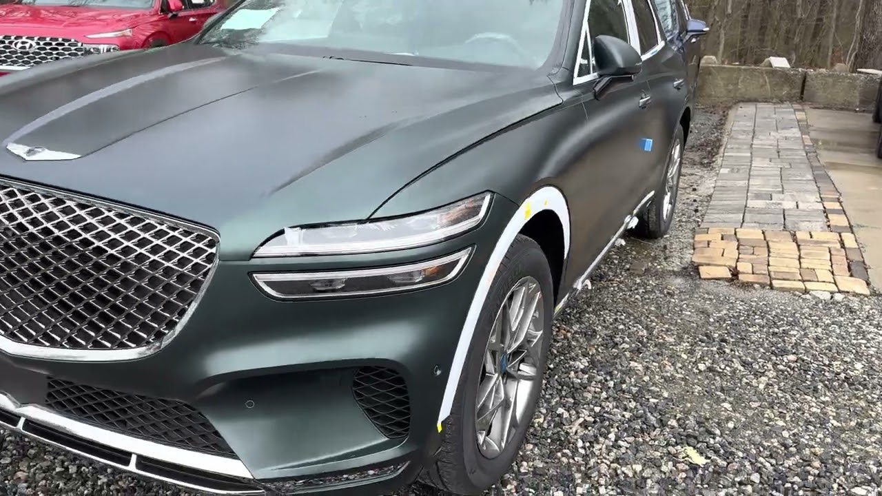 Brunswick Green (Matte): 2023 Genesis GV70 2.5T Advanced AWD - YouTube