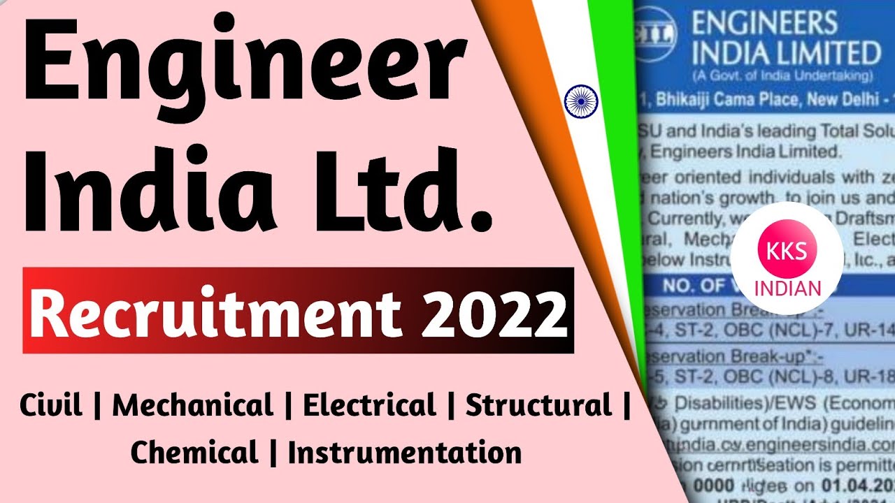 EIL Recruitment 2022 | Fresher Eligible | PSU Jobs 2022| Engineers India Limited Recruitment 2022 |