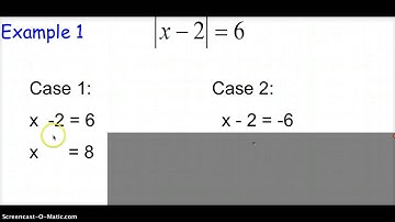 Solving equationswith Absolute Value (2-5)