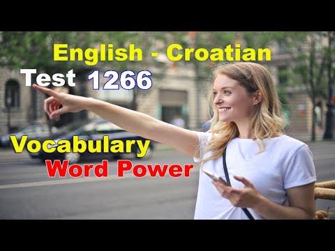 English Croatian Vocabulary Word Power Test 1266