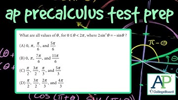 AP Precalculus Test Prep - Solving Quadratic Sine Equations (Multiple Choice)