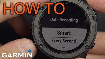 How to Change Recording Interval on Garmin Tactix / Fenix