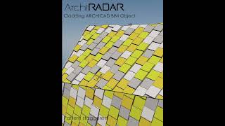 ARCHICAD Cladding BIM Object - Cladding Option Pattern Staggered A