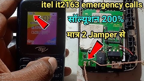 Itel it2163 No Service Emergency Call Problem || Itel Keypad Phone No Service Solution 🔥🔥