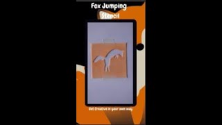 Fox Jumping Stencil - 3D printed with Flex filament (TPU) #shorts  #fox #stencil #scrapbooking Actualización