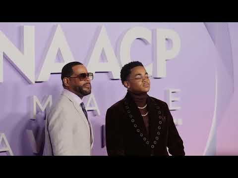 Michael Rainey Sr. and Michael Rainey Jr. #naacpimageawards congrats @michaelraineyjr congrats
