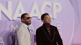 Michael Rainey Sr. and Michael Rainey Jr. #naacpimageawards congrats @michaelraineyjr congrats