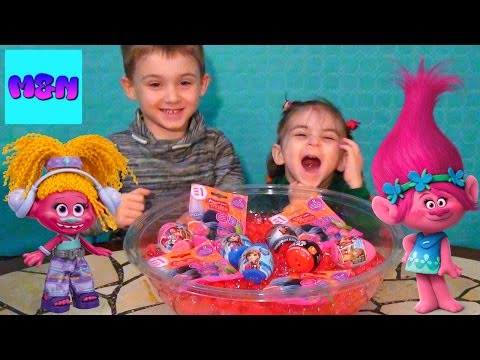 Orbeez Surprise Trolls   frozen  Disney Princess   star wars   Disney Pixar Cars Toy Opening ტროლები