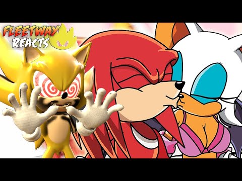 Fleetway Sonic Reacts to Cartoon Hook-Ups: Knuckles and Rouge