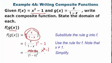 Algebra 2: Operations with Functions Part 2 Compositions Video