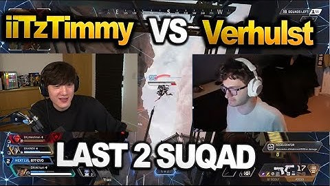 Verhulst vs iiTzTimmy in INTERNATIONAL SCRIMS!! LAST 2 SQUAD
