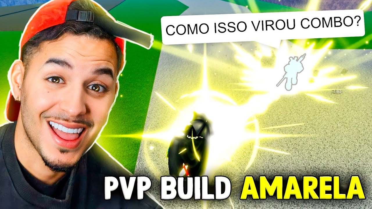 🟡USEI a BUILD só de ITENS AMARELOS pra CAÇAR BOUNTY no Blox fruits 🟡