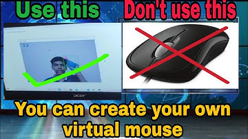 Virtual mouse using computer vision and Artificial Intelligence.