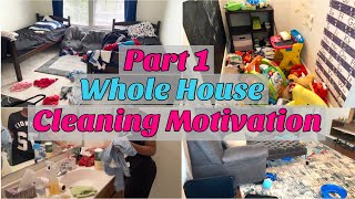 ULTIMATE WHOLE HOUSE SPEED CLEAN WITH ME PART 1 | CLEANING MOTIVATION