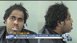 Sex offender accused of molesting young child