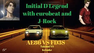 Initial D legend 1 AE86 VS FD3S
