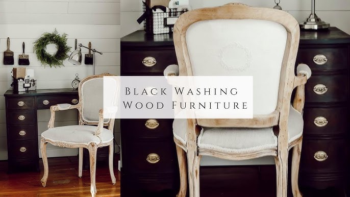 Simple Black Wash - One Color Furniture Makeover With Dixie Belle Paint 