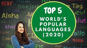 Top 5 languages of the world by native speakers (2020)
