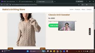 Knitting Store Website Business Front End