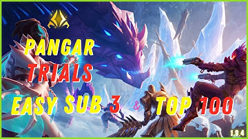 Dauntless Pangar Trials - Solo Sword | Easy Sub 5