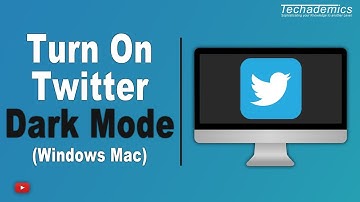 How To: Turn On Dark Mode Twitter PC