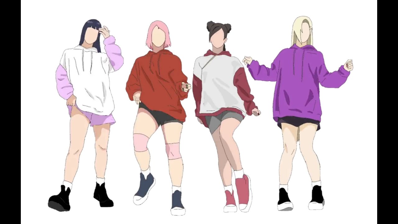 Naruto girl Dance Animation Tiktok