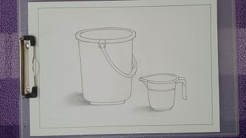 Object Drawing for Grade Exam |Bucket drawing for Elementaryexam | #Objectdrawing#Mugdrawing.