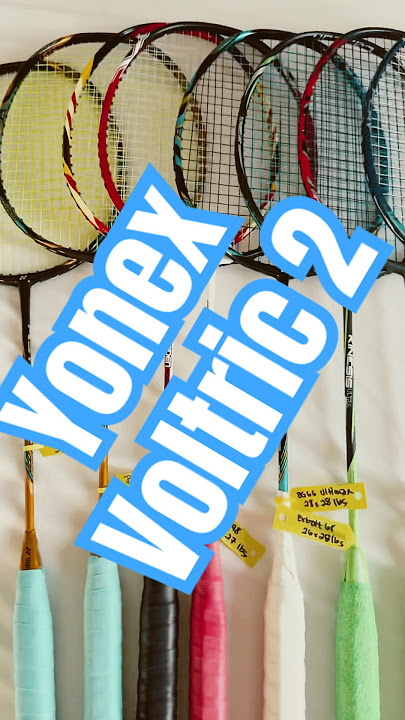 Yonex Voltric 2 - Strung with Nanogy 98 #yonex #badminton #fun #sports #racket #asmr #smash #voltric