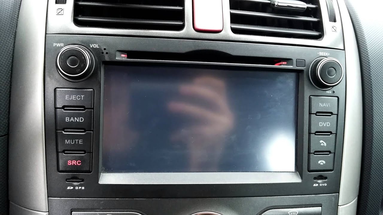 TOYOTA AURIS 2007 2 DIN RADIO NAVIGATION DVBT USB MP3 CD