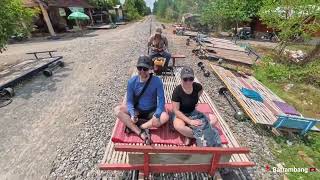 Battambang: Bamboo Train &amp; Millionen Fledermäuse 🇰🇭🦇