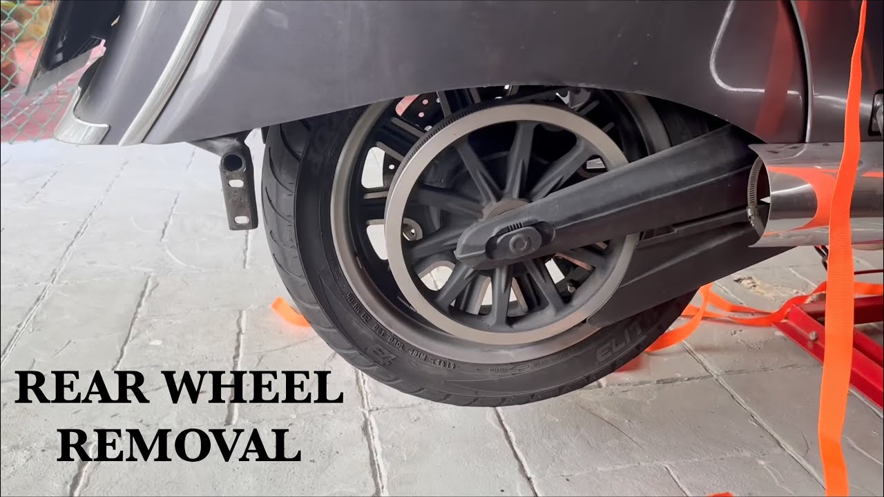 Indian ThunderStroke Rear Wheel Removal and Drive Belt Tensioning