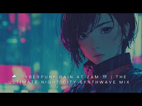 🌧️ CYBERPUNK RAIN AT 2AM 🌃 | THE ULTIMATE NIGHT CITY SYNTHWAVE MIX