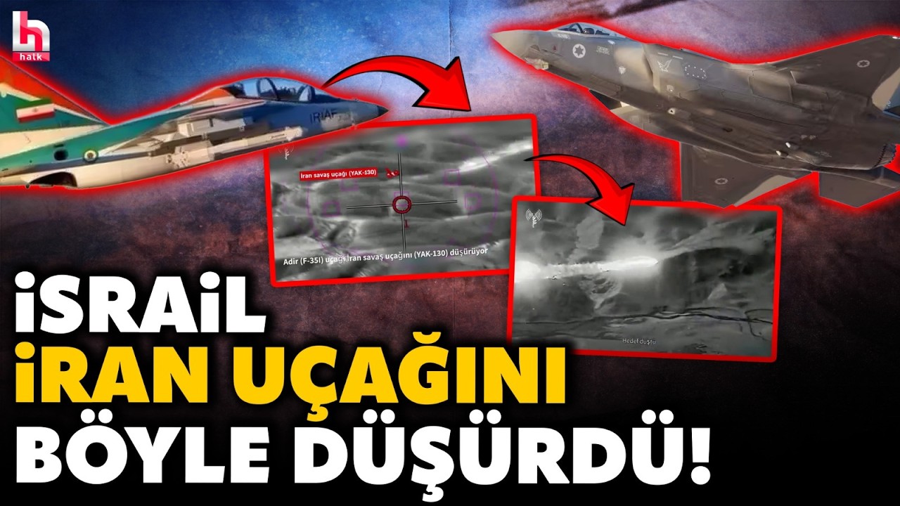 Tahran semalarında inanılmaz düello! İsrail F-35'i, İran uçağını böyle düşürdü! Nefes kesen anlar!