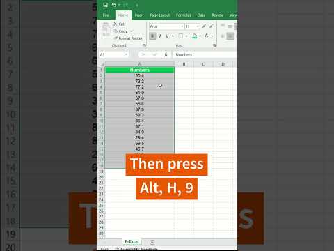 REMOVE DECIMALS in MS Excel - once and forever!