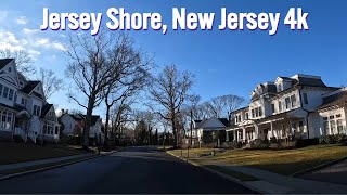 Driving in wealthy American beach neighborhoods - Jersey Shore, New Jersey 🇺🇸 (4k)