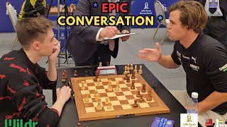 : The epic conversations between Dubov and Magnus Carlsen before and after the game!