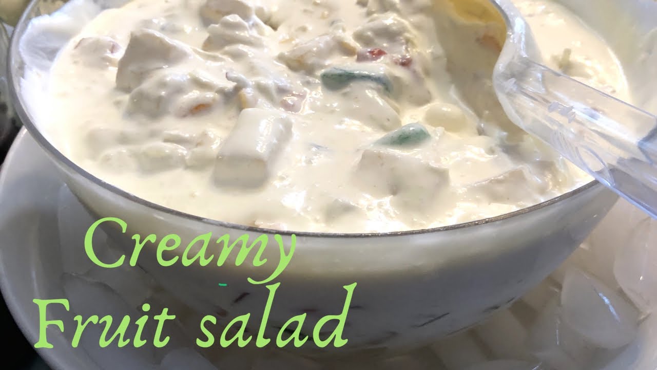 How to Make Creamy Fruit Salad Using Heavy Whipped Cream YouTube