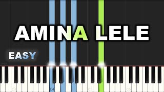Amina Lele | EASY PIANO TUTORIAL BY Extreme Midi Resimi