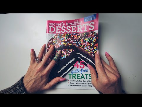 ASMR: Healthy Dessert Magazine Flip Thru 🍨😋